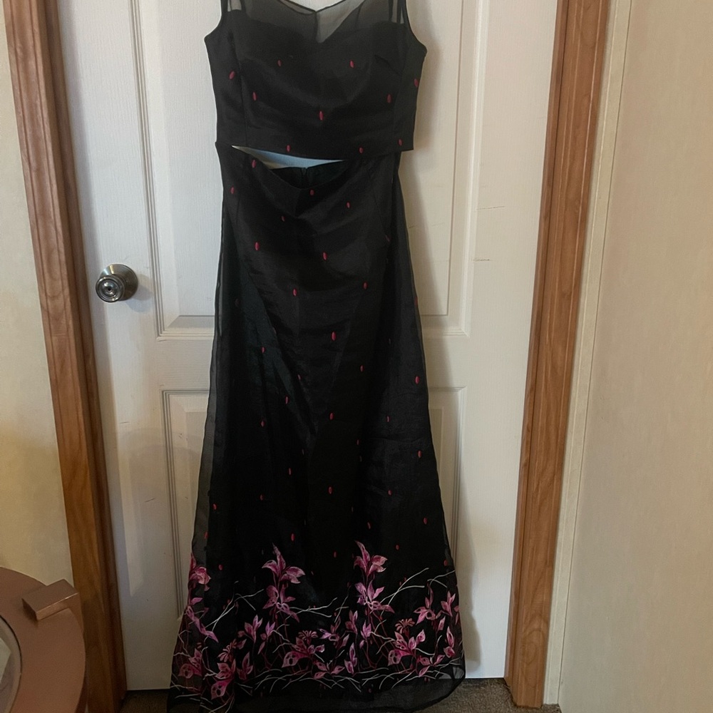 Panoply Black and Pink Prom Dress